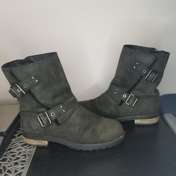 Biker Boots Ugg Black Niels Ii Ankle Boot UGG NIELS II BLACK WATER